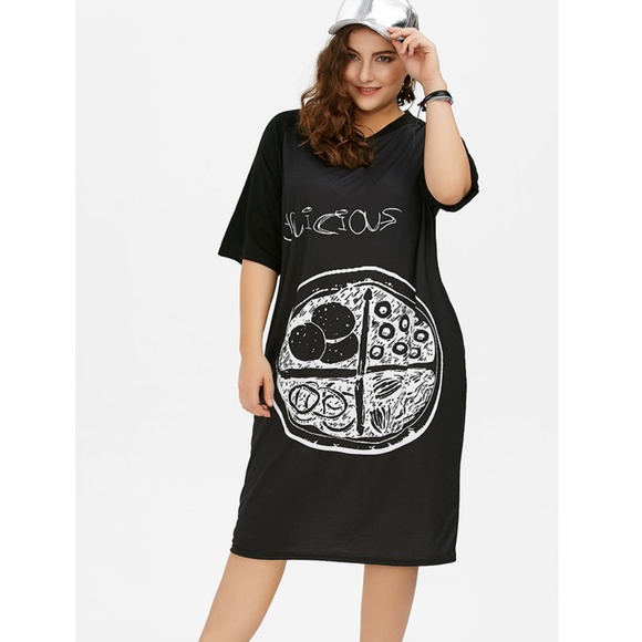 graphic tee dress plus size